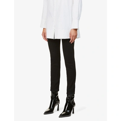 Shop Givenchy Skinny High-rise Jeans In Black