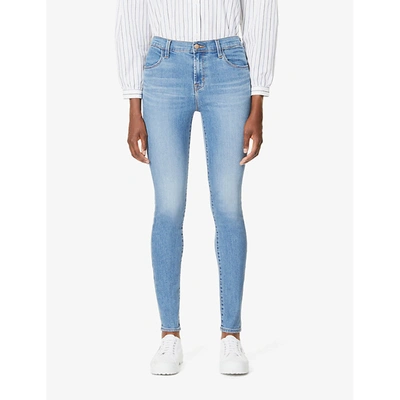 Shop J Brand Maria Skinny High-rise Jeans In Uncharted