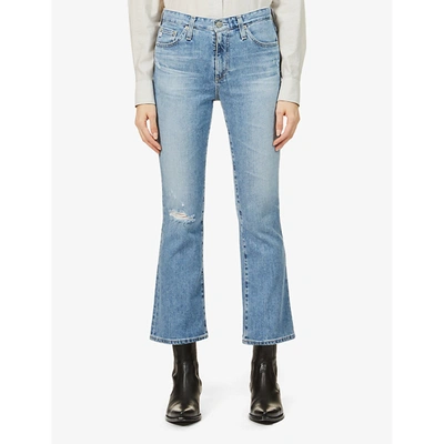 Shop Ag Jodi Crop Flared High-rise Jeans In 22+years+succession