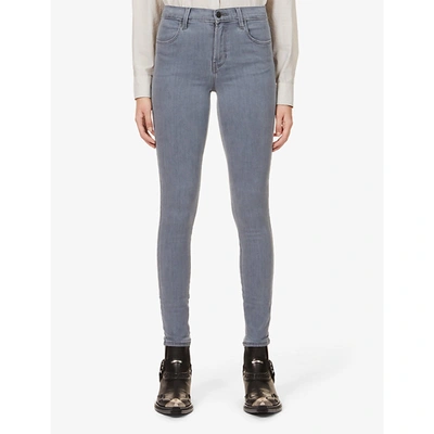 Shop J Brand Sophia Skinny Mid-rise Jeans In Neutral