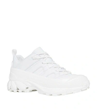 Shop Burberry Arthur Sneakers In White