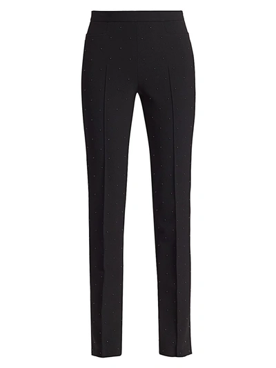 Shop Akris Punto Women's Francoise Dot Stud Pants In Black