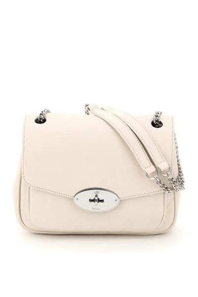 Shop Mulberry Small Darley Shoulder Bag In White