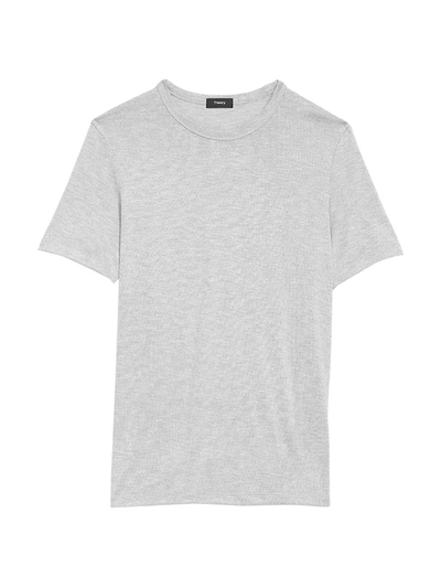Shop Theory Men's Topstitching Jersey T-shirt In Smoke Multi