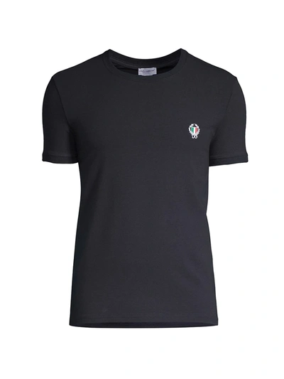 Shop Dolce & Gabbana Men's Sport Crest Crew T-shirt In Navy Blue