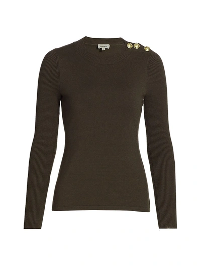 Shop L Agence Erica Pullover Sweater In Juniper