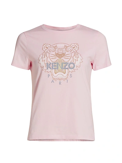 Shop Kenzo Classic Tiger Classic T-shirt In Faded Pink