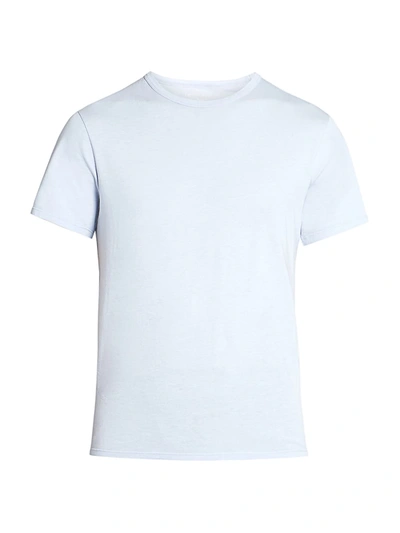 Shop Officine Generale Officine G N Rale Ice Touch T-shirt In Pale Blue