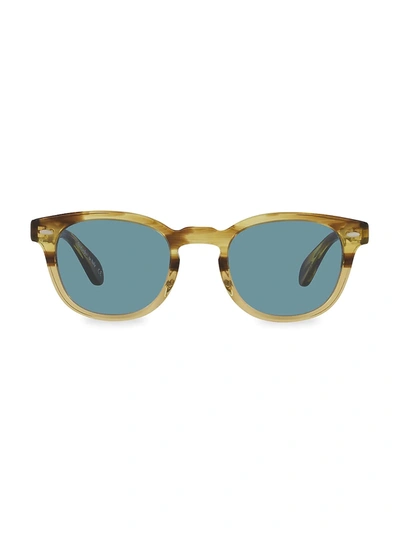 Shop Oliver Peoples Sheldrake 49mm Phantos Sunglasses In Light Brown