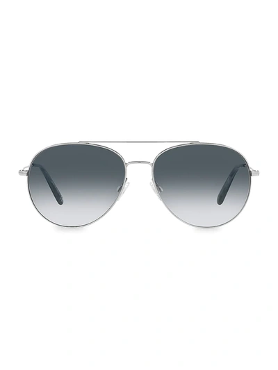 Shop Oliver Peoples Airdale 58mm Aviator Sunglasses In Silver