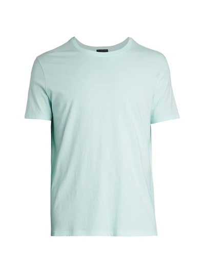 Shop Atm Anthony Thomas Melillo Men's Short Sleeve T-shirt In Bleached Aqua