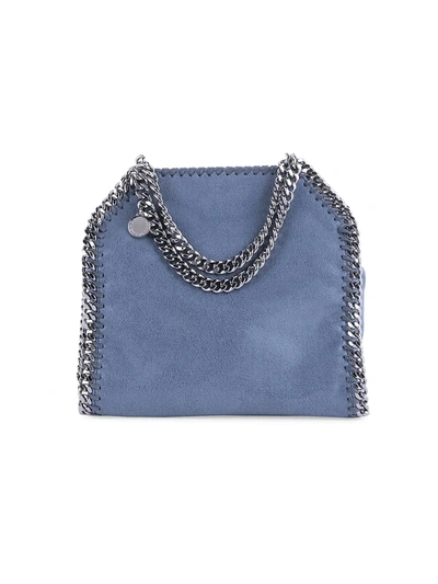 Shop Stella Mccartney Mini Falabella Bag In Feather Blue
