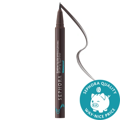 Sephora Collection Hot Line Brush Tip Waterproof Liquid Eyeliner 02 Brown 0.0135 oz/ 0.40 ml In 02 Brown