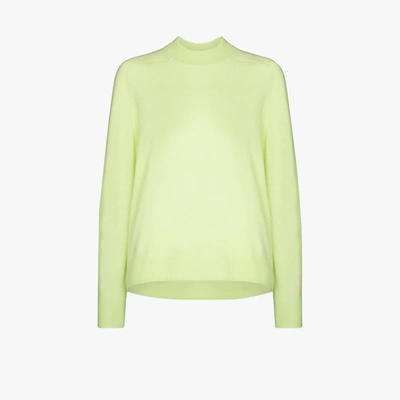Shop Tibi Easy Cosy Cocoon Cashmere Sweater In Green