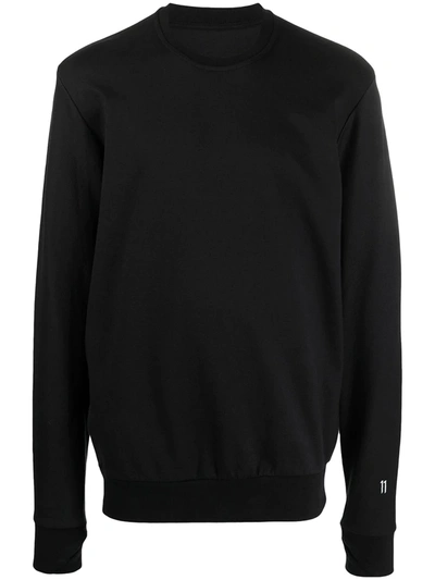Shop 11 By Boris Bidjan Saberi Sweatshirt With Thumb-holes In Black