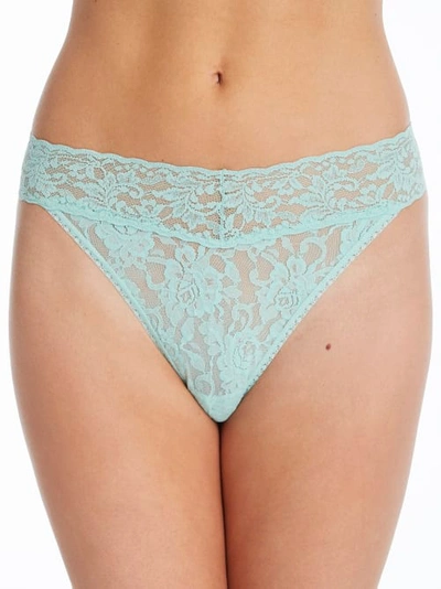 Shop Hanky Panky Signature Lace Original Rise Thong In Mint Sprig