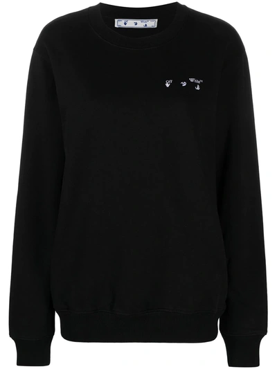 Shop Off-white Liquid Melt Arrow Sweatshirt In Black