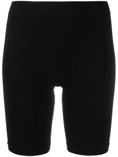 Shop Helmut Lang Stretch-fit Shorts In Black