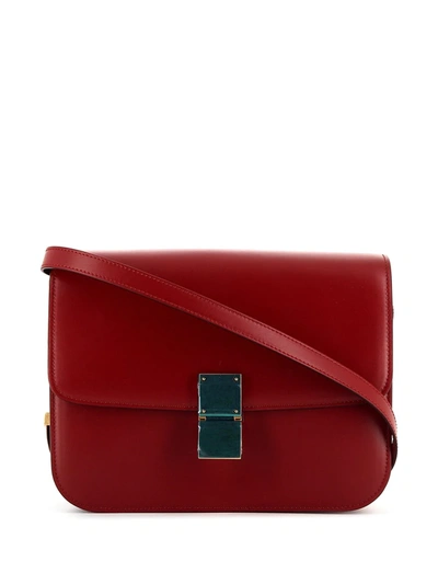 Pre-owned Celine  Classic Box Shoulder Bag In Red