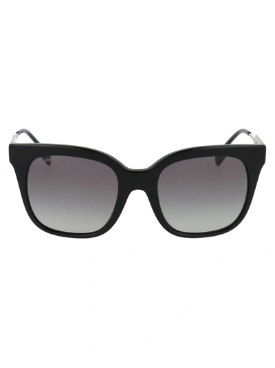 Shop Burberry Evelyn Sunglasses In 300111 Black