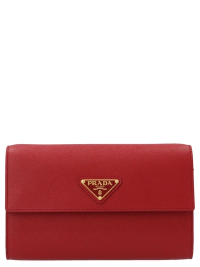 Shop Prada Bag In Red