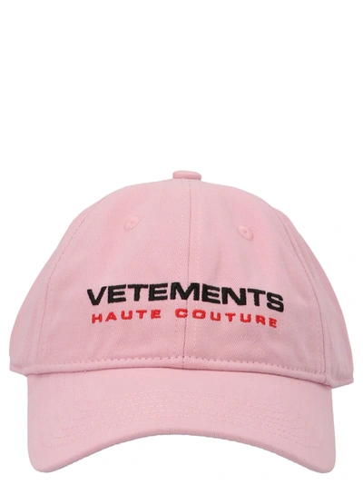 Shop Vetements Insecurity Cap In Pink