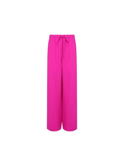 Shop Valentino Wide Leg Pants In Radiant Orchid