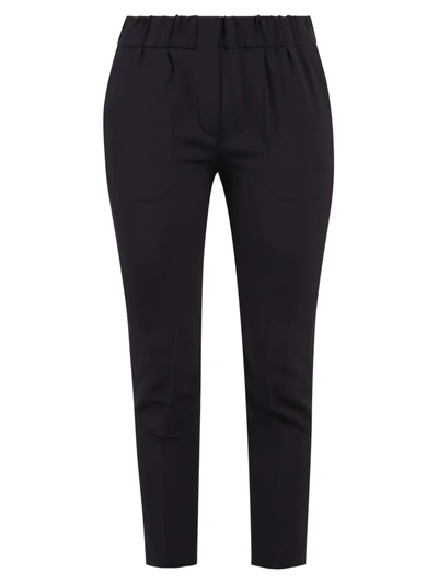 Shop Brunello Cucinelli Cropped Trousers In Black