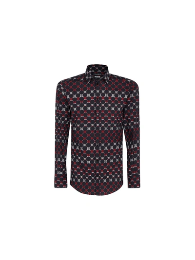 Shop Dolce & Gabbana Shirt In Pois/righe F.bicolor