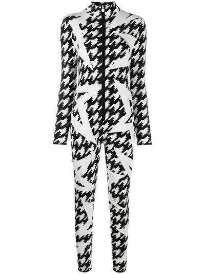 Shop Perfect Moment Star Motif Knitted Jumpsuit In Black