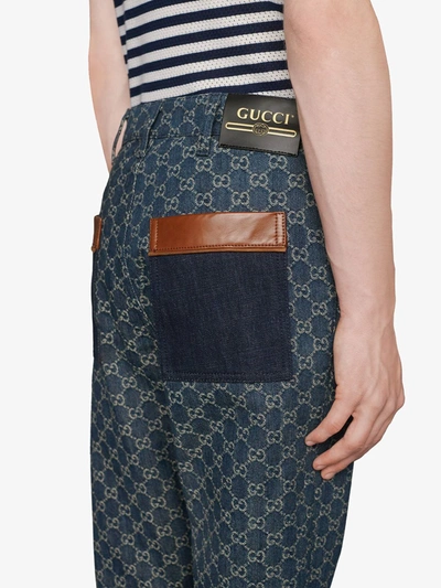 Shop Gucci Denim Jeans In Blue