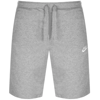 Shop Nike Club Logo Shorts Grey