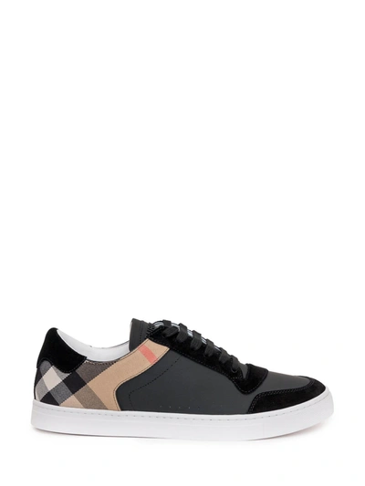 Shop Burberry House Check Low In Black