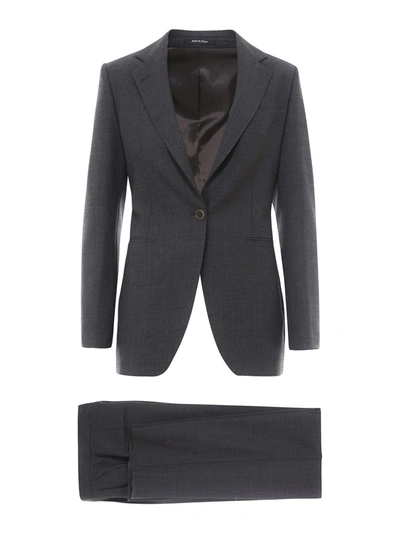 Shop Tagliatore Abby Wool Blend Suit In Grey