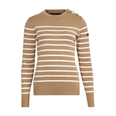 Shop Marc Jacobs The Armor-lux X The Breton Sweater In Camel