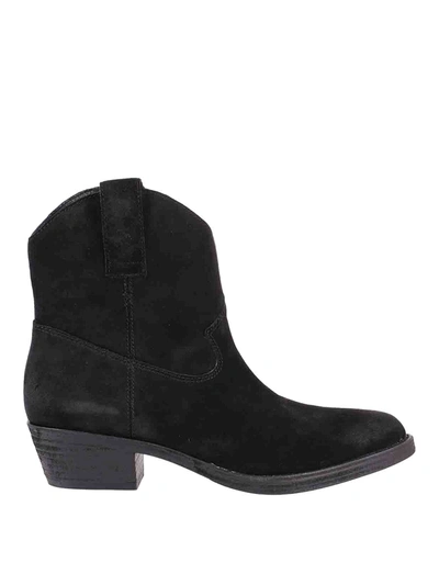 Shop Ash Ike Ankle Boots In Black