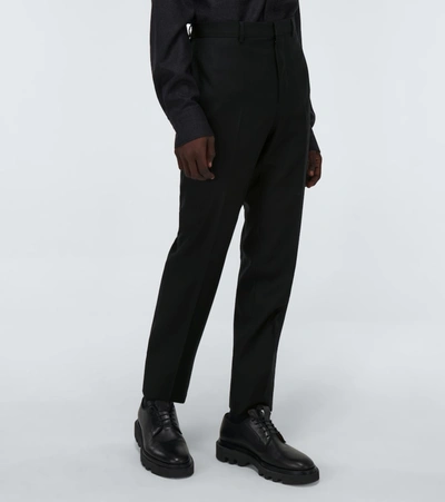 Shop Givenchy Tailored Wool Pants In Black
