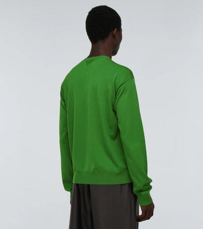 Shop Bottega Veneta Merino Wool Turtleneck Sweater In Green