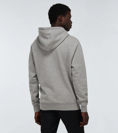 Shop Ami Alexandre Mattiussi Ami De Coeur Hooded Sweatshirt In Grey