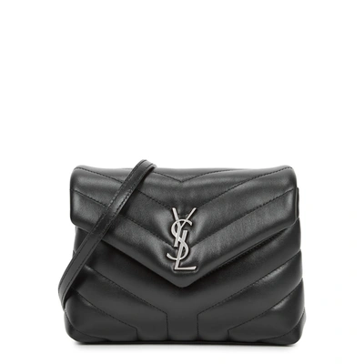 Shop Saint Laurent Loulou Toy Black Leather Cross-body Bag