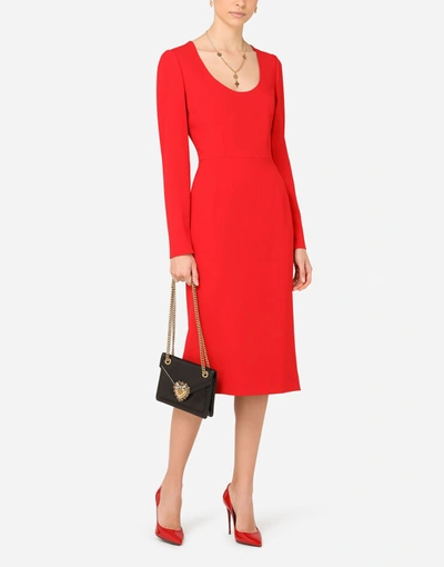 Shop Dolce & Gabbana Calf-length Cady Dress
