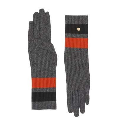 Shop Burberry Striped Gloves