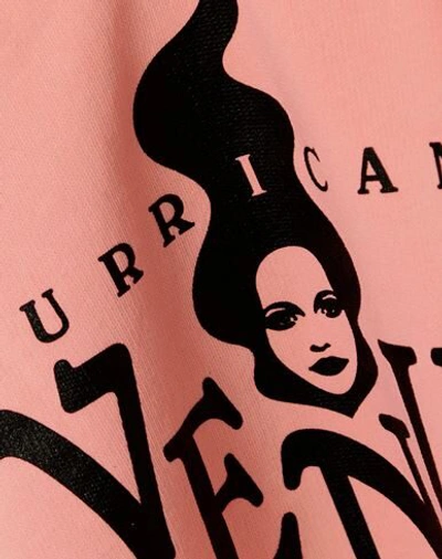 Shop Blouse Woman Sweatshirt Salmon Pink Size L Organic Cotton, Polyamide