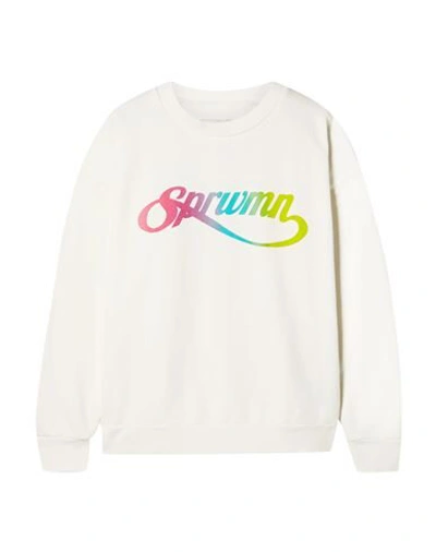 Shop Sprwmn Woman Sweatshirt White Size M Cotton