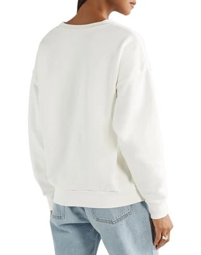 Shop Sprwmn Woman Sweatshirt White Size M Cotton