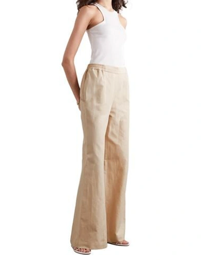 Shop Palmer Harding Palmer//harding Woman Pants Sand Size 10 Linen, Cotton In Beige