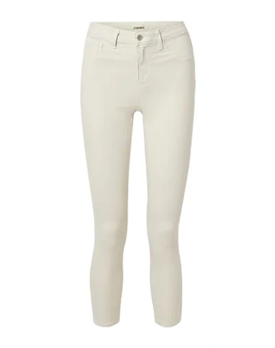 Shop L Agence Pants In Ivory