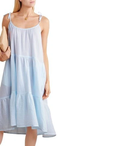Shop Honorine 3/4 Length Dresses In Sky Blue