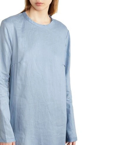 Shop Albus Lumen Woman Maxi Dress Pastel Blue Size 4 Linen