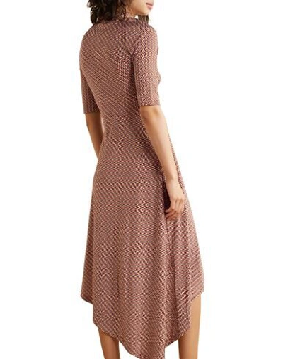 Shop Rosetta Getty Woman Mini Dress Brown Size L Viscose, Elastane